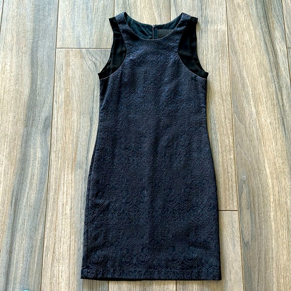 Navy Harlowe and Graham Sheath Dress - Picture 1 of 8